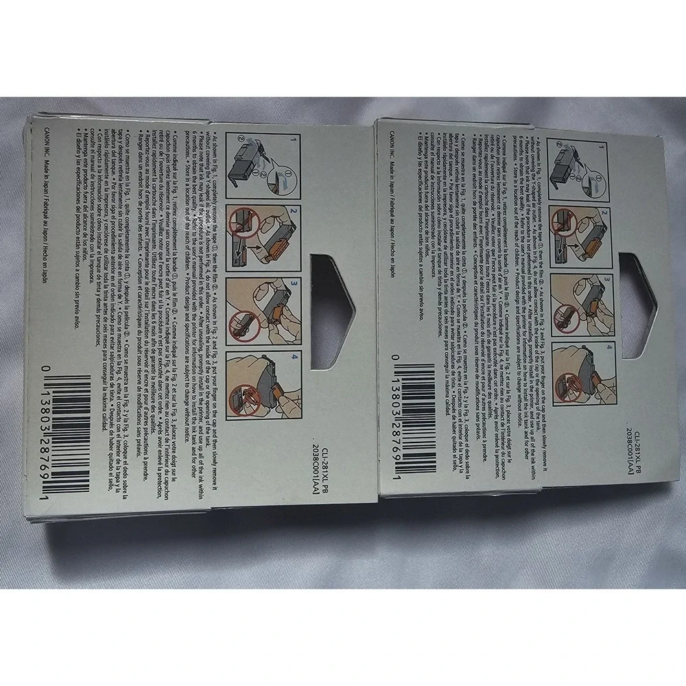 New 2 Boxes Canon Pixma CLI-281 XL PB High Yield Ink Photo Blue 8.3ml